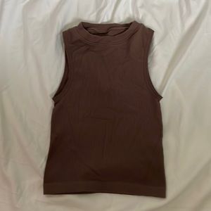Brown crop top